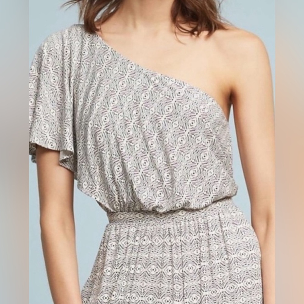 ANTHROPOLOGIE MAEVE One Shoulder Jamie Wide-Leg Jumpsuit Size XS /S - Picture 2 of 5